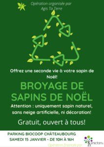 Affiche Broyage de sapins 2022