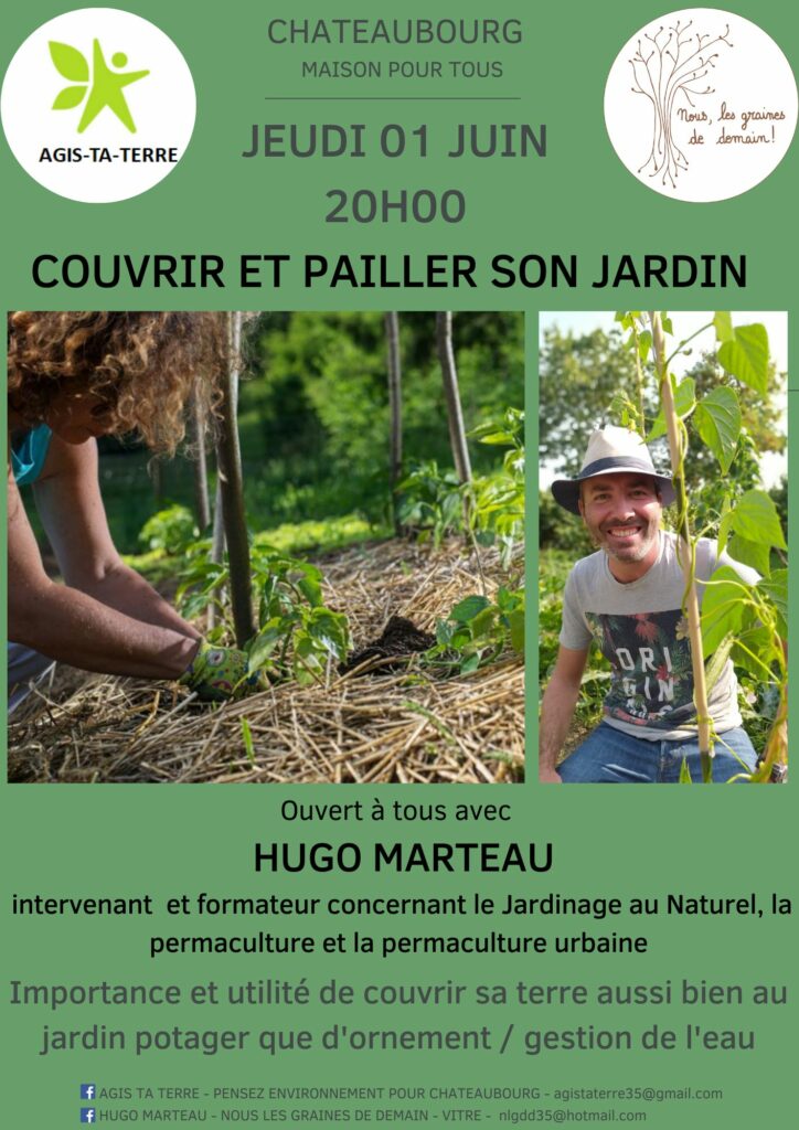 Conférence de Hugo Marteau- Couvrir et pailler son jardin