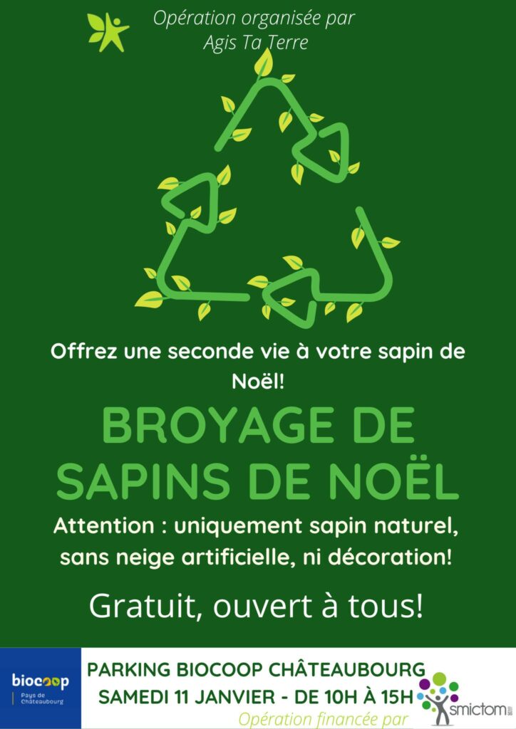 Opération « broyage de sapins de Noël » 2025