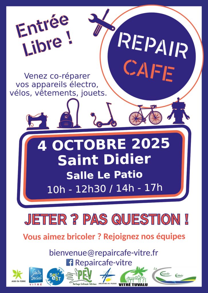 Repair café dans la salle Le Patio à Saint Didier