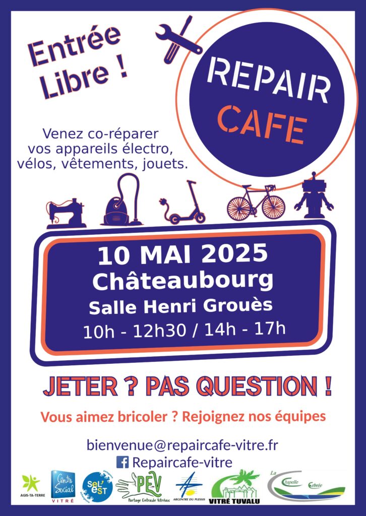 Repair Café dans la salle Henri Grouès à Châteaubourg