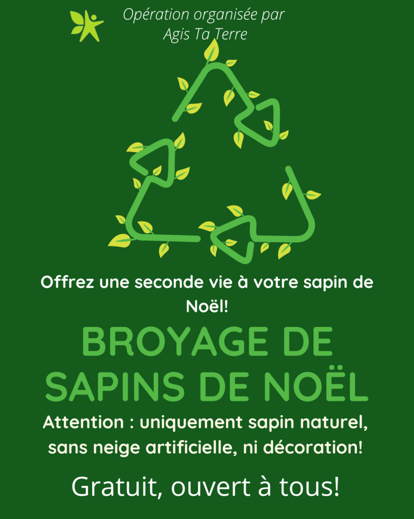Opération « broyage de sapins de Noël » 2026